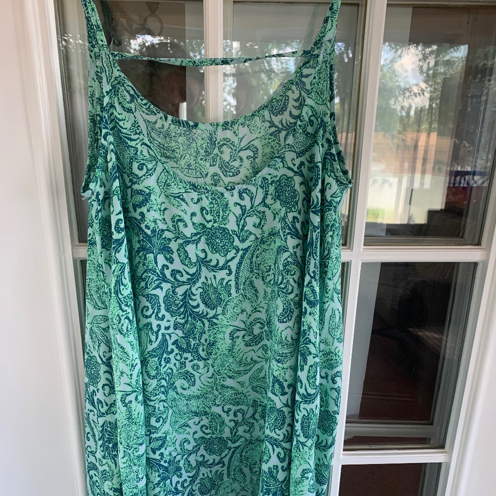 Intimately Free People Green Paisley Dress